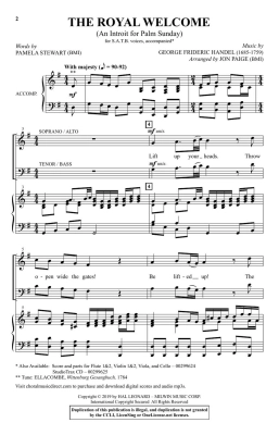 The Royal Welcome (An Introit for Palm Sunday) - Handel/Stewart/Paige - SATB