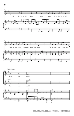 Sing, Sing, Sing Alleluia - Martin - Unison/2pt