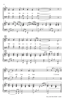 Tell Me the Story - Pethel - SATB