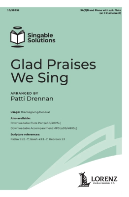 Lorenz Publishing Co. - Glad Praises We Sing - Cory/Drennan - SA(T)B