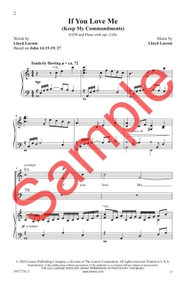 If You Love Me (Keep My Commandments) - Larson - SATB