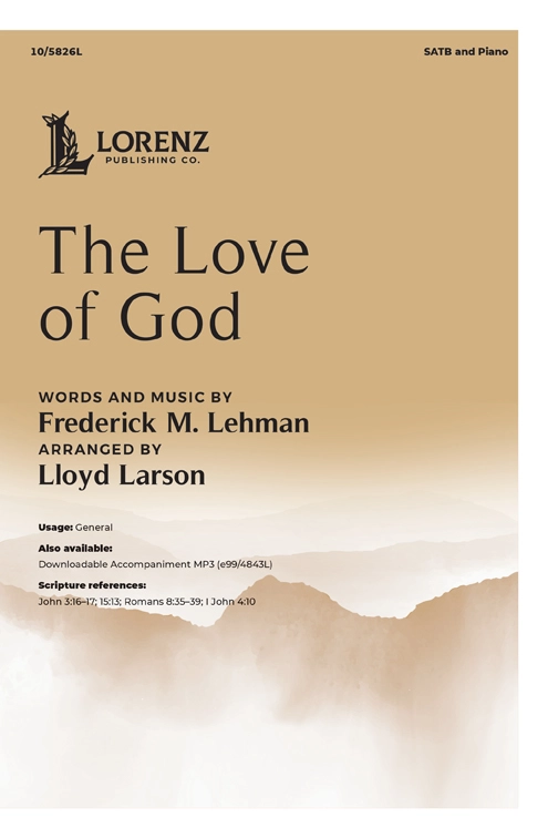 The Love of God - Lehman/Larson - SATB