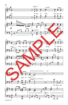 The Love of God - Lehman/Larson - SATB