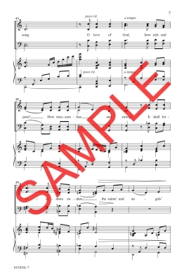 The Love of God - Lehman/Larson - SATB