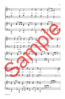 A Song of Zion - McDonald - SATB