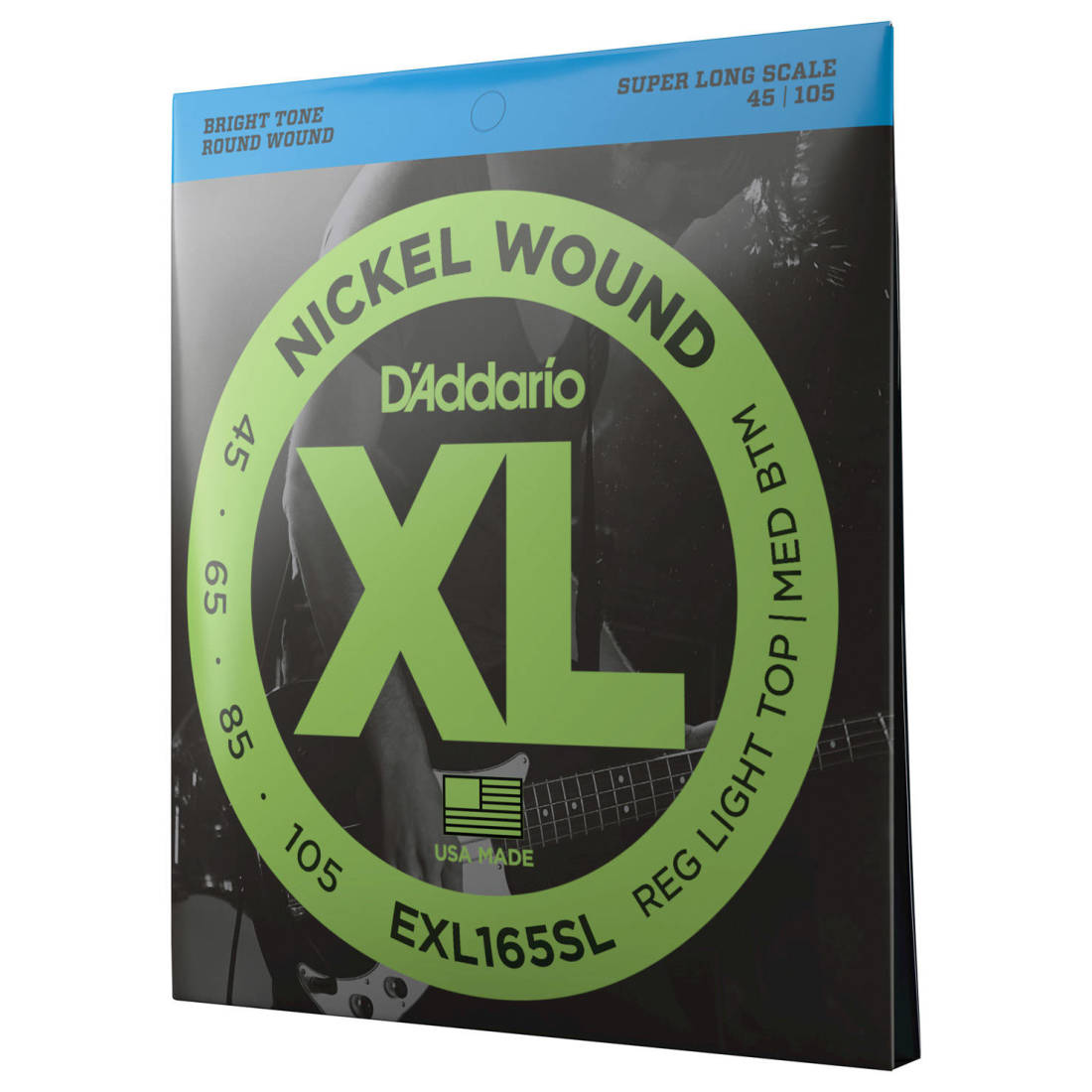 EXL165SL - Nickel Round Wound SUPER LONG SCALE 45-105