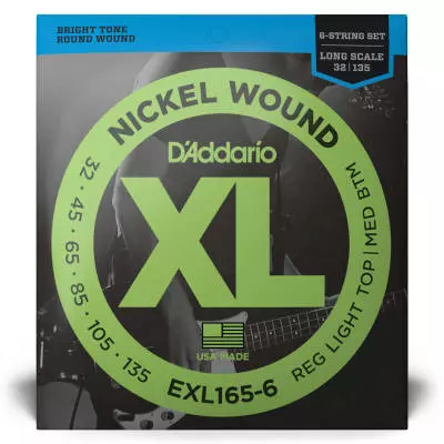 EXL165-6 - Nickel Round Wound 6-STRING LONG SCALE 32-135