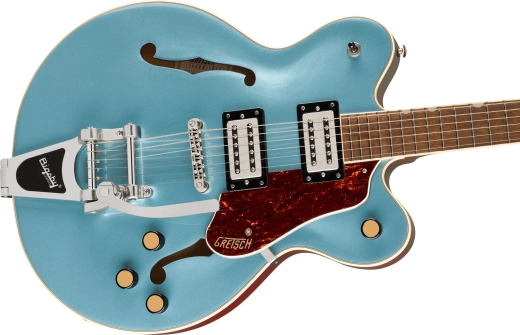 G2622T Streamliner Center Block Double-Cut with Bigsby, Laurel Fingerboard - BroadTron BT-3S Pickups - Arctic Blue