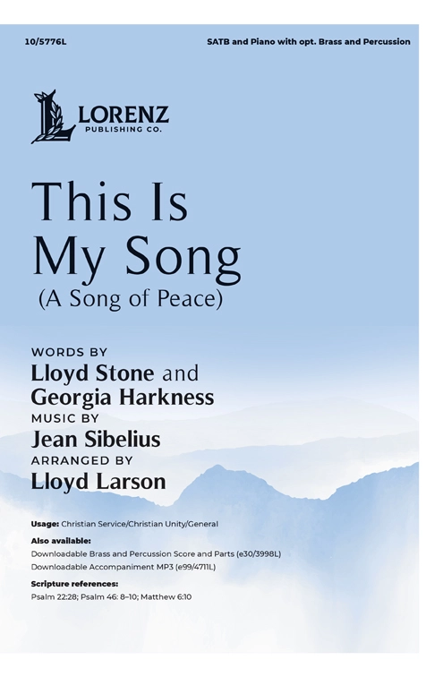 This Is My Song (A Song of Peace) - Larson - SATB