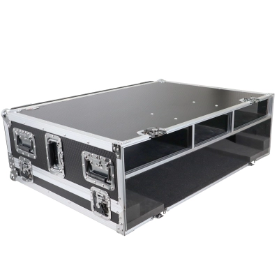 XS-BX32DHW ATA Flight Road Case for Behringer X32 Console with Doghouse compartment and Caster Wheels