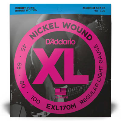 EXL170M - Nickel Round Wound MEDIUM SCALE 45-100