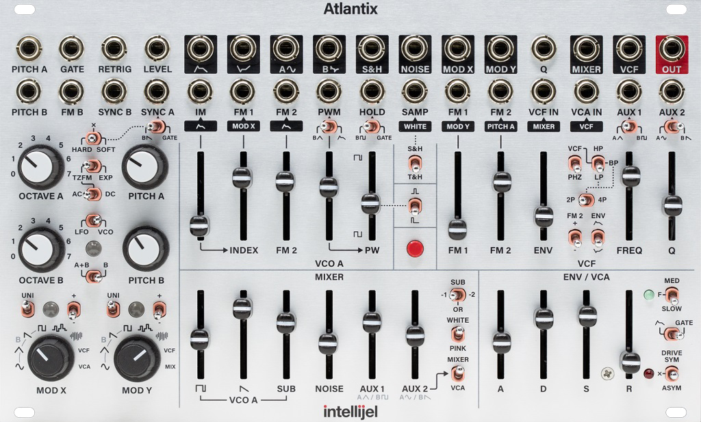 Atlantix Dual-Oscillator Subtractive Analog Synth Voice Eurorack Module