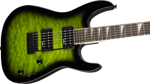 JS Series Dinky JS20 DKQ 2PT, Amaranth Fingerboard - Transparent Green Burst