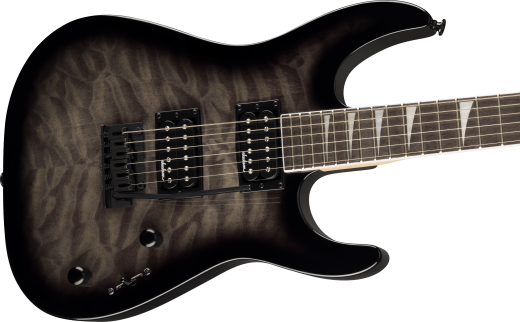 JS Series Dinky JS20 DKQ 2PT, Amaranth Fingerboard - Transparent Black Burst