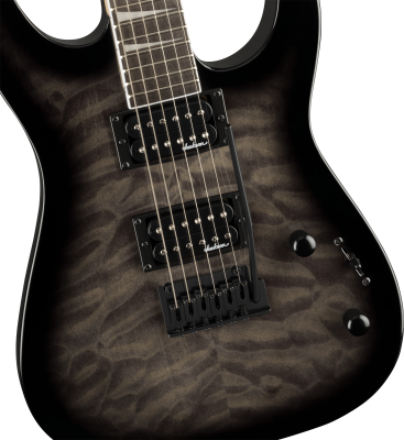 JS Series Dinky JS20 DKQ 2PT, Amaranth Fingerboard - Transparent Black Burst