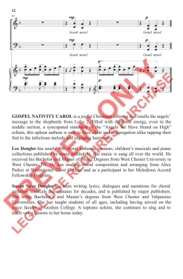 Gospel Nativity Carol - Dengler - SATB