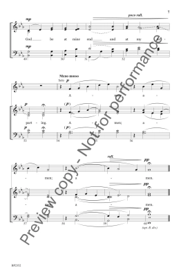 God Be in My Head - Helvey - SATB