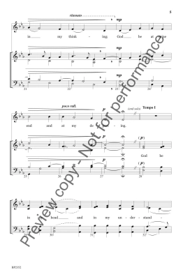 God Be in My Head - Helvey - SATB