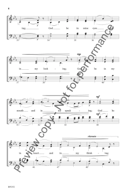 God Be in My Head - Helvey - SATB