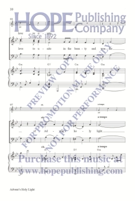 Advent\'s Holy Light - Raney - SATB