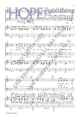 Calypso Gloria - Traditional/McDonald - SATB