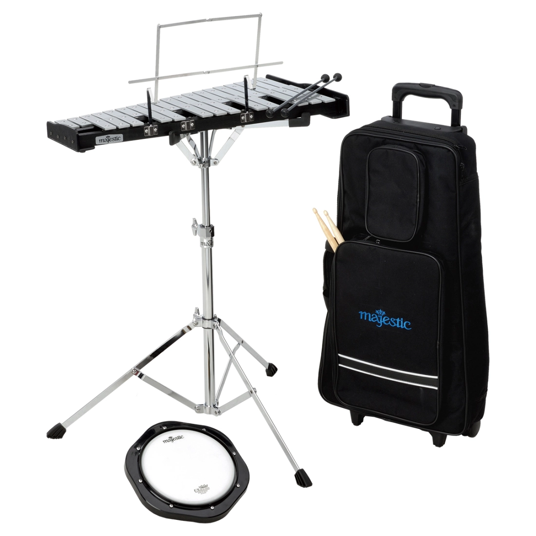 Bell and Practice Pad Kit with Roll Cart