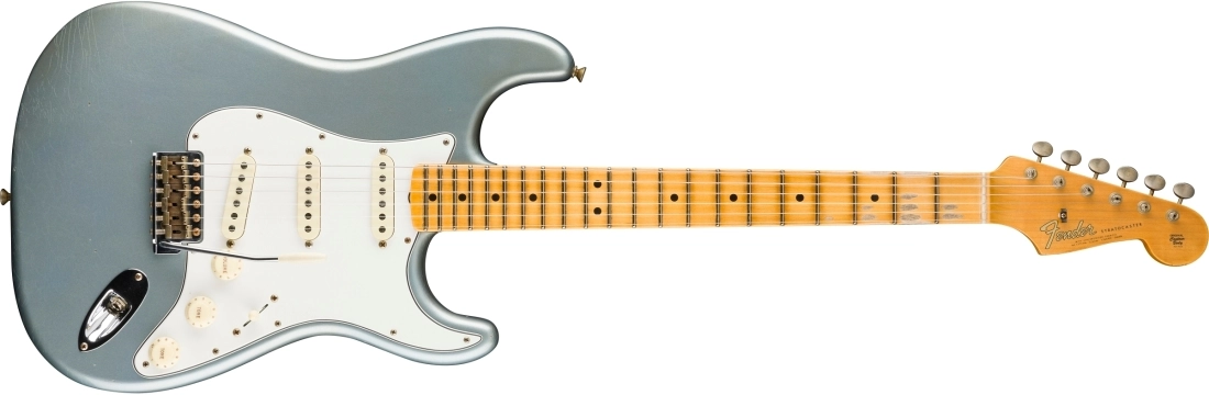 Limited Edition \'65 Stratocaster Journeyman Relic, Quartersawn Maple Neck and Fingerboard - Aged Blue Ice Metallic