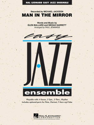 Hal Leonard - Man in the Mirror - Ballard/Garrett/Jennings - Jazz Ensemble - Gr. 2