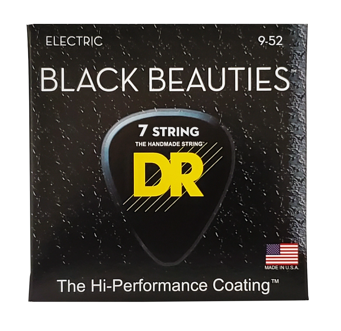 Black Beauty Coated Electric 7-String Set - 9-52