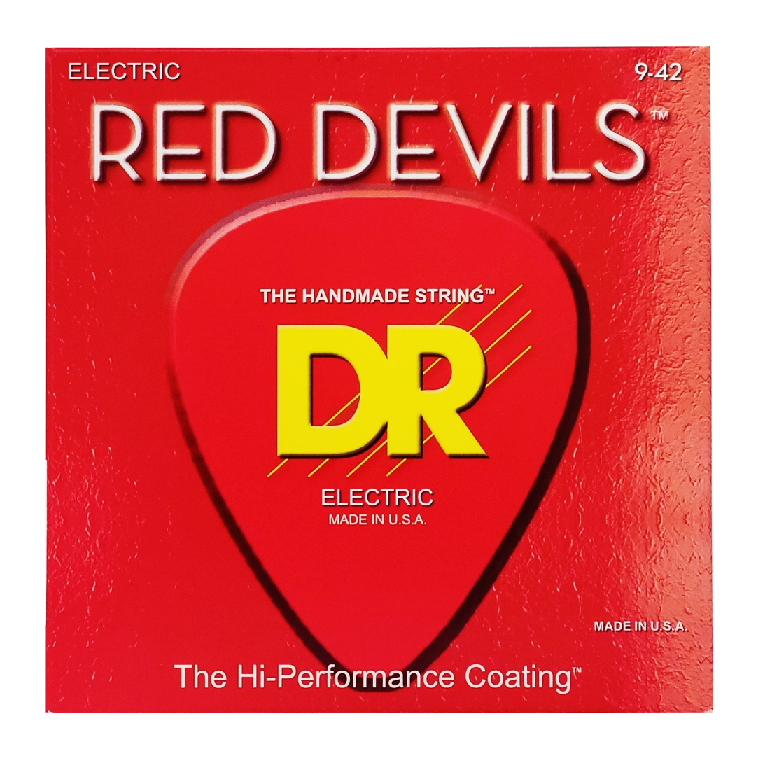 Extended Life Red Devil Coated Electric Guitar String Set - 9-42