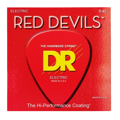 DR Strings - Extended Life Red Devil Coated Electric Guitar String Set - 9-42