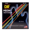 DR Strings - Neon Multicolored Coated Bass 6-String Set - Medium 30-125