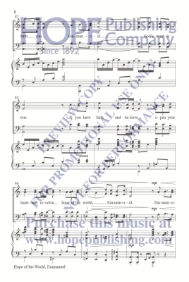 Hope of the World, Emmanuel - Raney - SATB