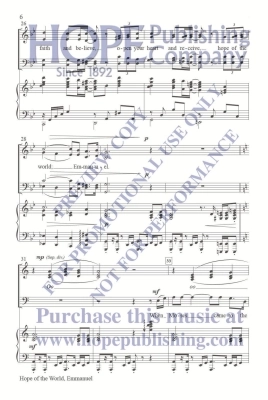 Hope of the World, Emmanuel - Raney - SATB