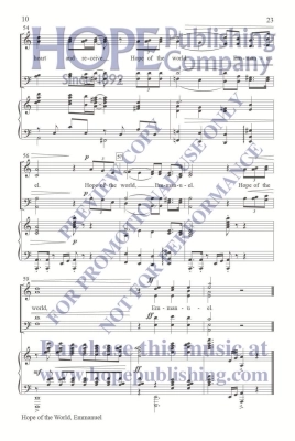 Hope of the World, Emmanuel - Raney - SATB