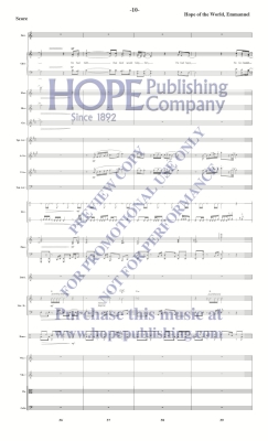 Hope of the World, Emmanuel - Raney - Orchestration