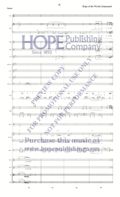 Hope of the World, Emmanuel - Raney - Orchestration