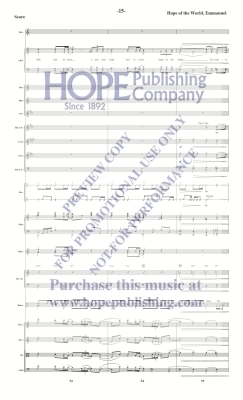 Hope of the World, Emmanuel - Raney - Orchestration