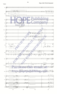Hope of the World, Emmanuel - Raney - Orchestration