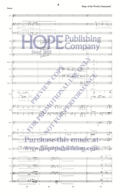 Hope of the World, Emmanuel - Raney - Orchestration