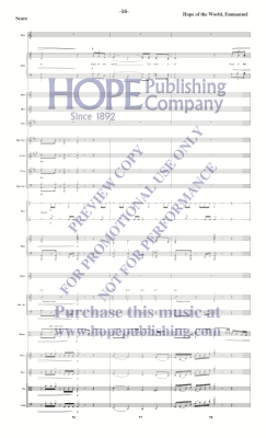Hope of the World, Emmanuel - Raney - Orchestration