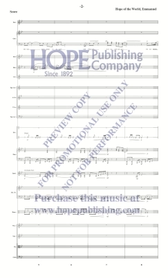 Hope of the World, Emmanuel - Raney - Orchestration