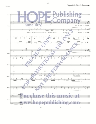 Hope of the World, Emmanuel - Raney - Rhythm Parts