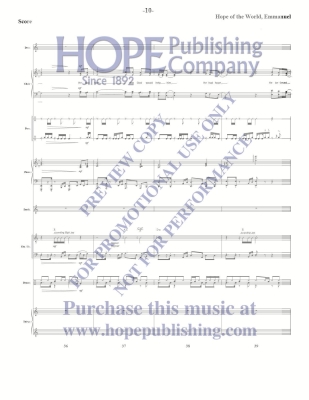Hope of the World, Emmanuel - Raney - Rhythm Parts