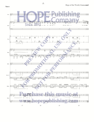 Hope of the World, Emmanuel - Raney - Rhythm Parts