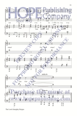 The Lord Almighty Reigns - McDonald - SATB