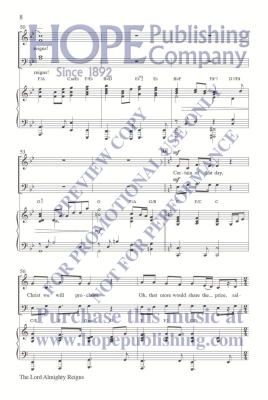 The Lord Almighty Reigns - McDonald - SATB