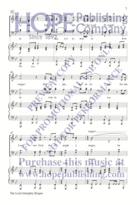 The Lord Almighty Reigns - McDonald - SATB