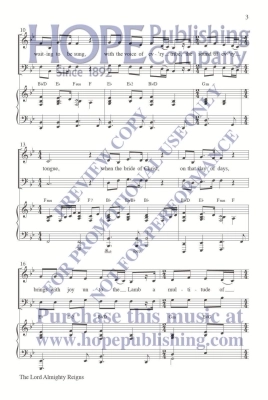 The Lord Almighty Reigns - McDonald - SATB