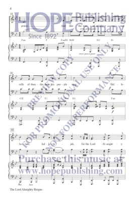 The Lord Almighty Reigns - McDonald - SATB